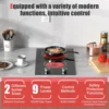 Electric Cooktop 2 Burners, Knob Control, Plug in Electric Stove 110v, 2000w, 9 Power Levels, Countertop & Built-in Ceramic Cook 4