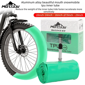 MOTOW Camera d'aria leggera in TPU per bici da neve per bici da 20/24/26/27.5/29x3.0-4.0 Fat Tire/Beach Cruiser/Bici da neve