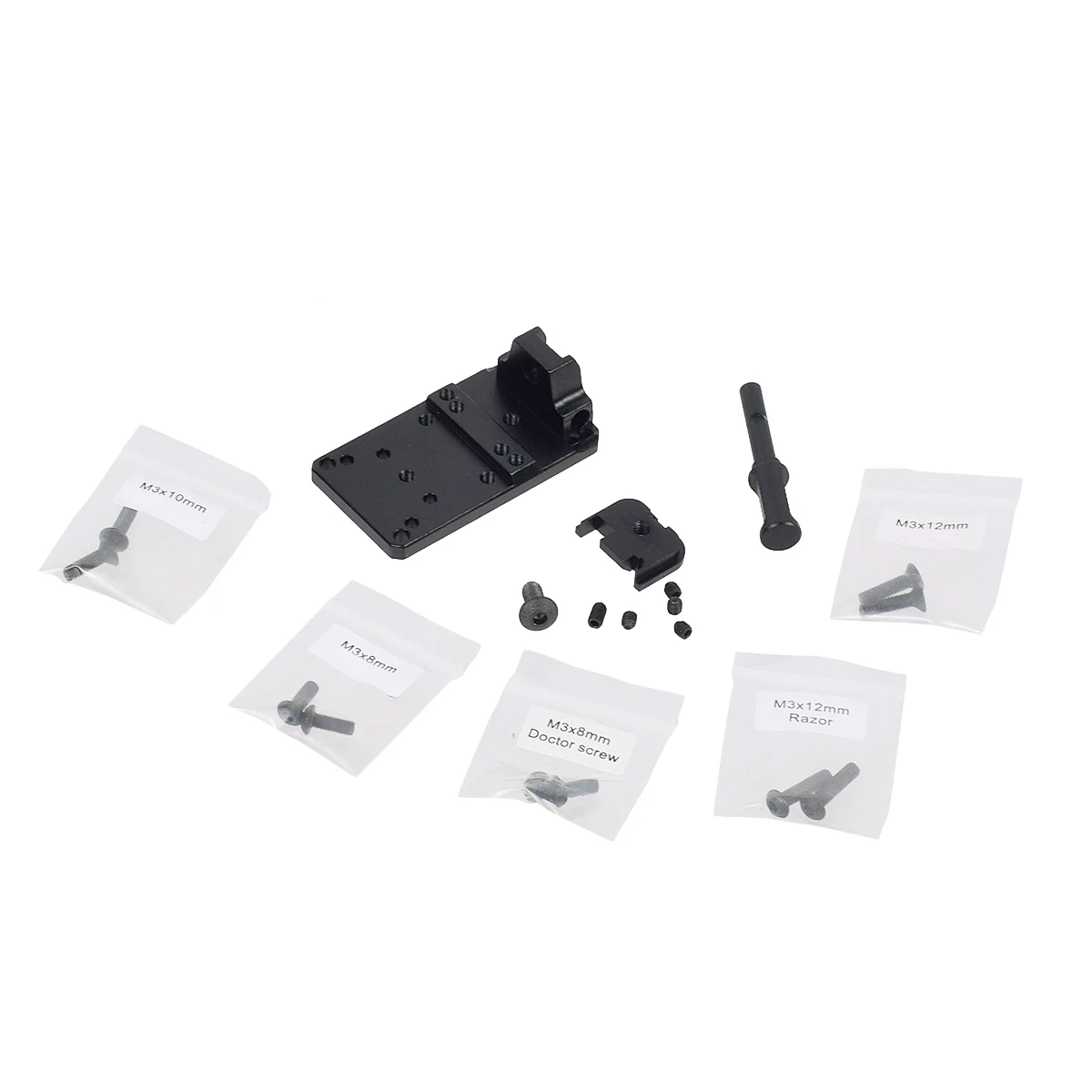

Тактическая Монтажная пластина для заднего вида Glock 17 19 22 23, основание для оптического монтажа пистолета, красная точка, отражающая пластина, основание