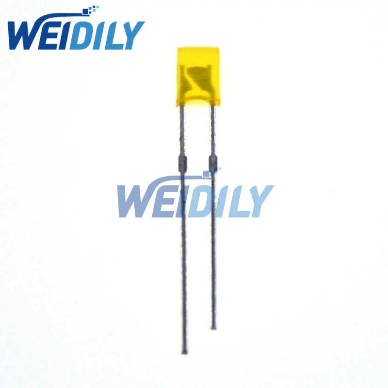 100pcs 2x3x4 Square Led Yellow Lightemitting Diode 2*3*4mm Led Diode
