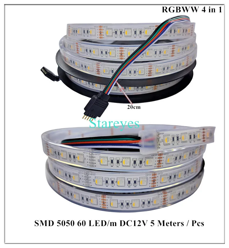 Impermeável LED Strip corda fita cinto, branco