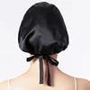 Birdtree 16MM 100%Natural Mulberry Silk Sleeping Cap 1 Layer Shower Nightcap Housework Cooking Haircare Bonnet Protector A34316M 2