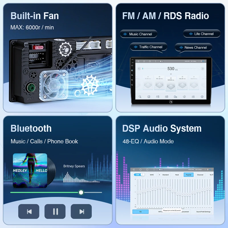 Radio para coche Ainavi Android de 9" con Carplay inalámbrico, navegación GPS para Fiat Ducato 2005-2024, Citroen Jumper, Peugeot Boxer, Android Auto, reproductor multimedia 4G para coche, SWC, BT5.0, HD IPS, salida HDMI, MP5, FM, AM, RDS, giroscopio, autorradio 2 DIN. 7