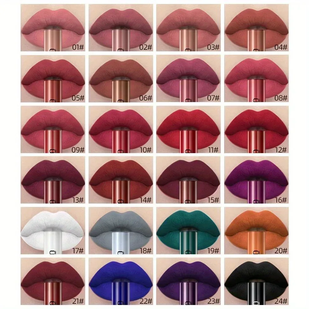 Matte Liquid Lipstick Waterproof Long Lasting Velvet Mate Nude Red Lip Gloss Lint Tube Makeup Cosmetic Lipsticks Lipgloss 2