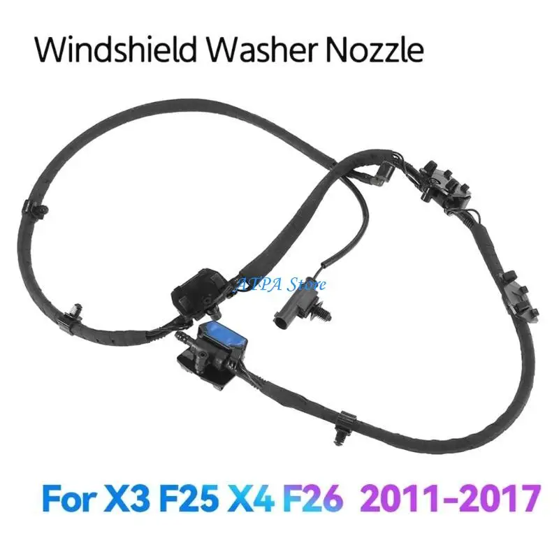 U13C 61667213281 61667289921 앞 유리 체인 와셔 와이퍼 노즐 워터 스프레이 제트