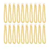 10/20/40 Doll Mini Gold Necklaces Chains Doll Dress Up Necklace Chains Golden Chains for DIY Doll Decor Photo Props Dollhouse 3