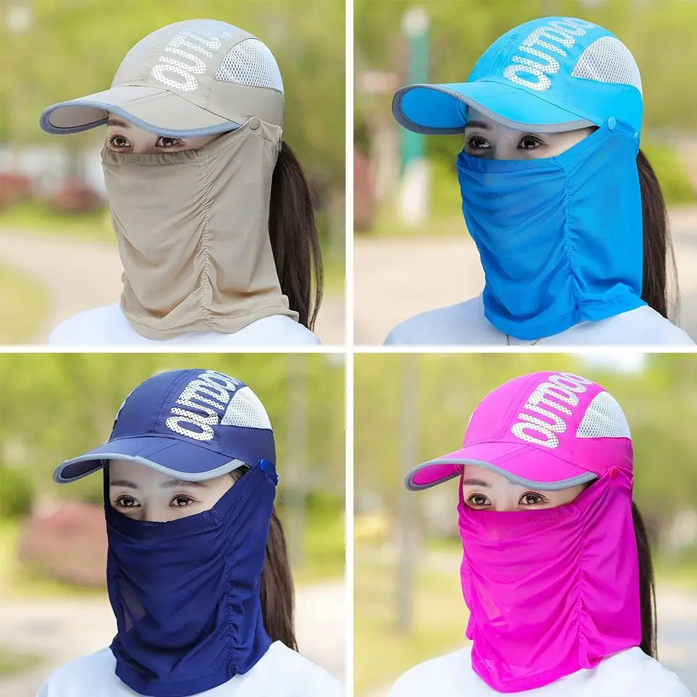 

Summer Breathable Detachable UV Protection Sunshade Sun Hat Baseball Cap Shade Hat Beach Cap