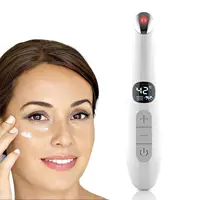 3 in 1 Eye Lift Wand Beauty Device Vibrating Red Light 98°F to 113°F LCD Display Eye Massager for Dry Eye Dark Circle Puffiness