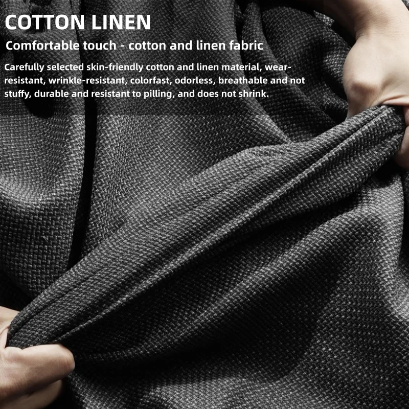 Premium Universal Linen Car Seat Cover - Luxurious Comfort, Breathable, Wear-Resistant, All-Season Design with 3D Wing Support, Available in Four Colors