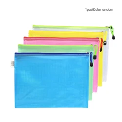 File Mesh Bag PVC Home School Business Wallet Tickets Folder Organizing