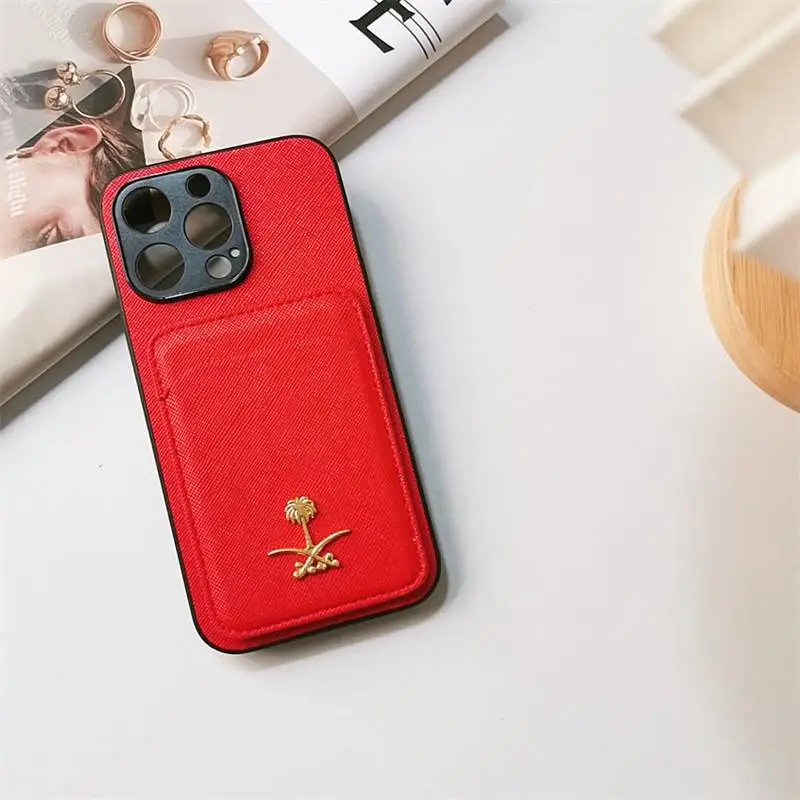thumbnail image 1 of Funda de lujo con patrón de Cruz para teléfono móvil, carcasa de cuero Pu con diseño de árbol de Coco para Iphone 14, 13, 12, X, 11 Pro Max, Xr, 7, 8, 1 of 5