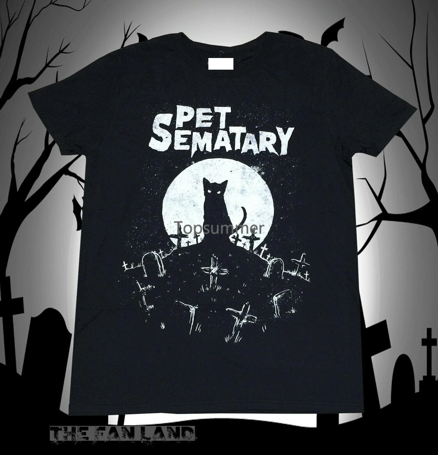 New Pet Sematary Stephen King 1983 Mens Vintage T-Shirt Camisas Hombre Harajuku Uomo T Shirt Pokeman Anime Shirt