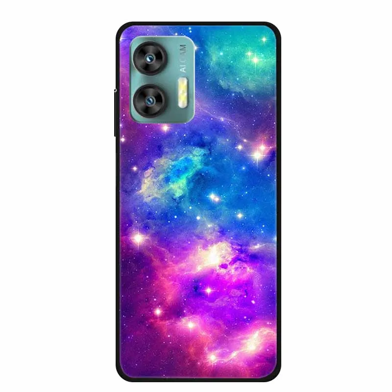 Colorful Marble Space TPU Silicone Soft Back Cover Case - Fashionable Protective
