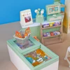 Miniature Furniture Supermarket Rack Display Cabinet 1:12 Dollhouse Refrigerator Cashier Mini Building Block Table Kitchen Toy 5