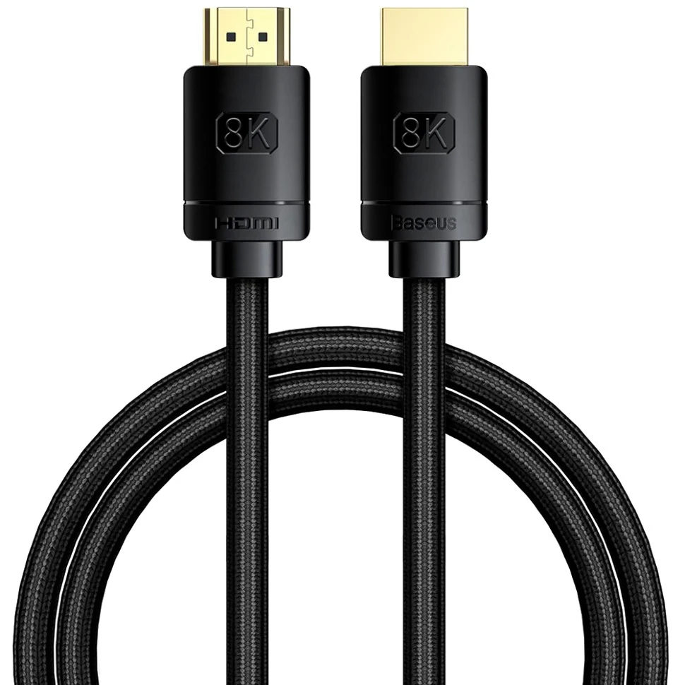 Кабель HDMI - Baseus WKGQ000201 High definition 3 0 м силикон версия 2 1 поддержка 8K |