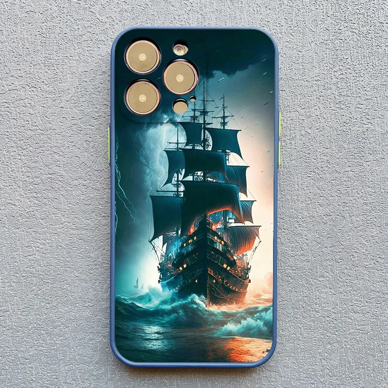 Voyage Ocean Cloudy Horizon Handyhülle für iPhone 13 12 Pro Max Mini 16 15 14 11 Pro Max 7 8 Plus XR XS X stoßfeste Handyhülle – Detail 4
