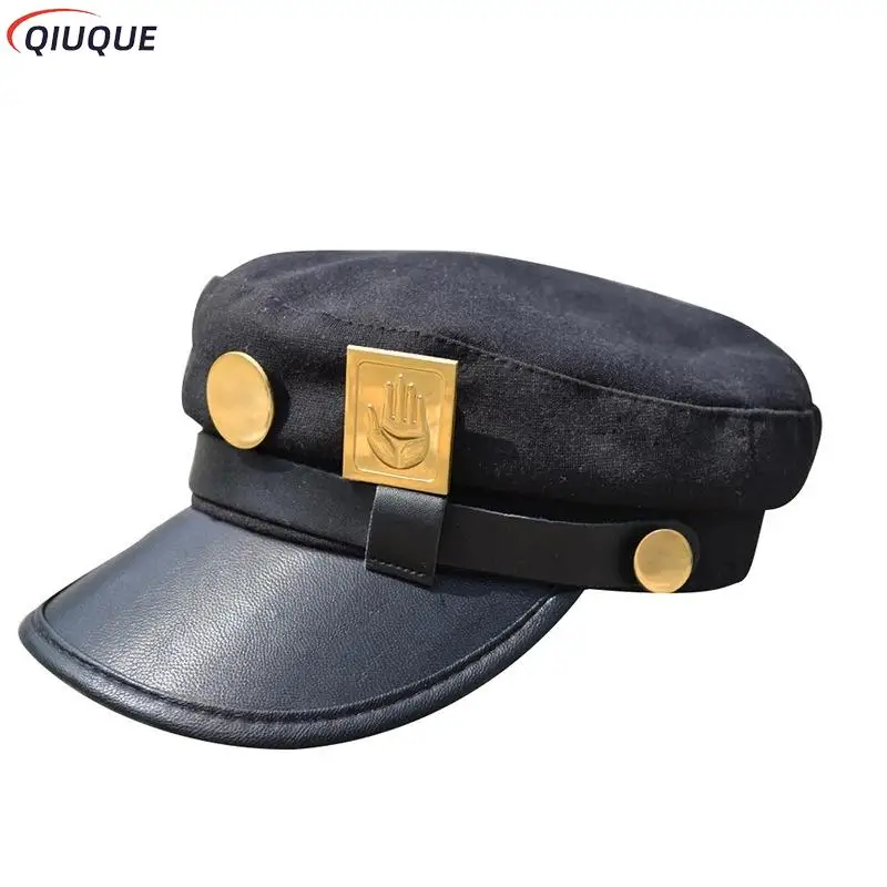 Jotaro Kujo Cosplay Hat – JoJo Anime Military-Style Flat Cap