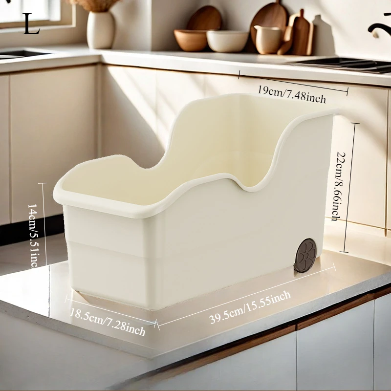 Kitchen Storage Box with Pulley Space Saving Pantry Organization for Pantry Cabinet Seasoning Bottles Home Sundries Sorting Box