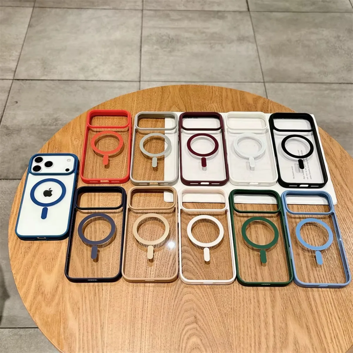 Shockproof Transparent Acrylic MagSafe Magnetic Protective Phone Case