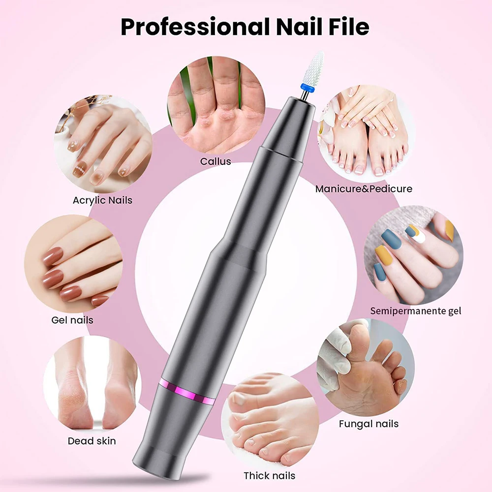 Torno Drill Eléctrico Uñas De Manicure/pedicure Profesional