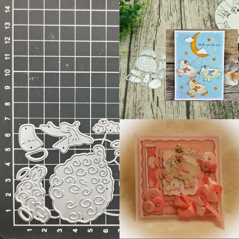 

Sheep Metal Cutting Dies Stencil Scrapbook Album Stamp Paper Card Embossing Decor Craft Knife Mould