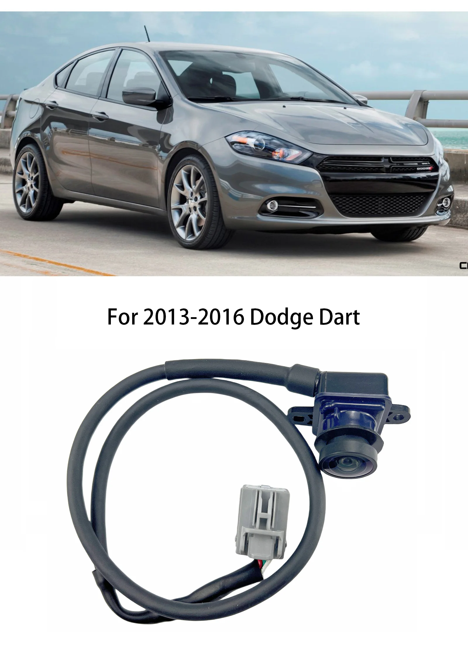 Rear View Camera For Dodge Dart 2013-2016 - Replaces 56038990AA