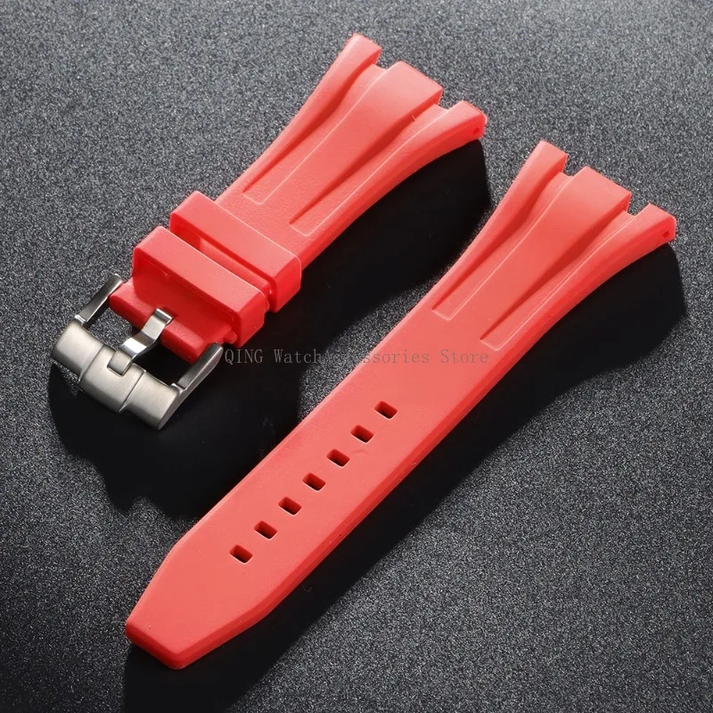 Premium Soft Silicone Rubber Watch Band - Men's Sports Diving Strap in Multiple Widths