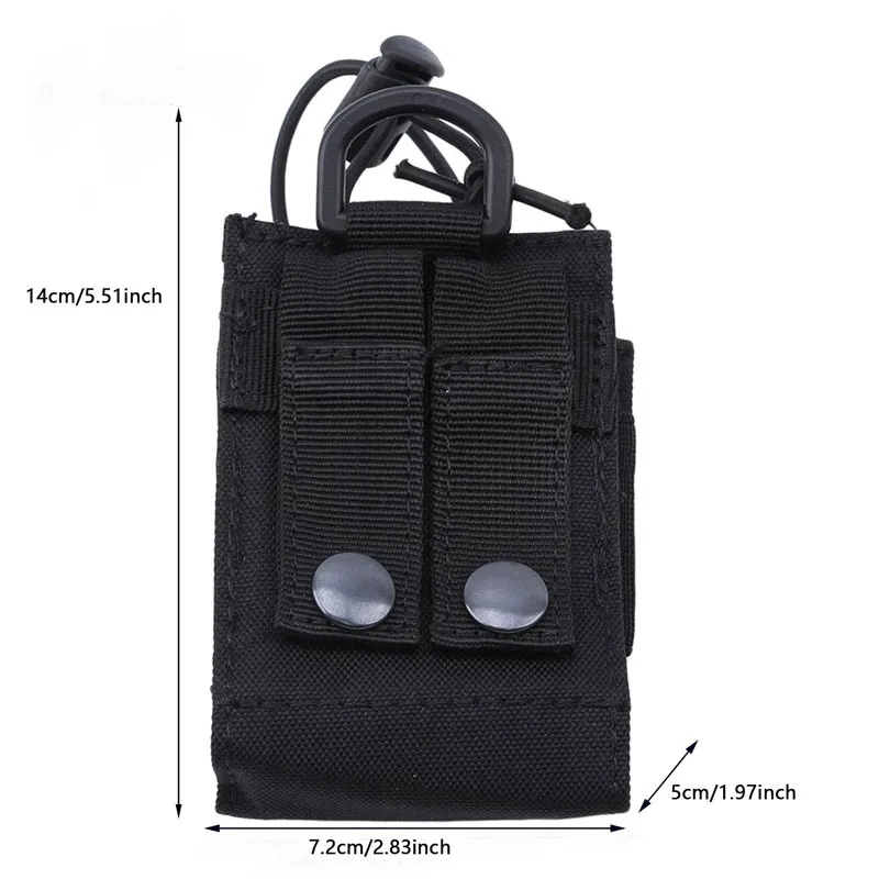 2025, taktische Funktasche, Jagd, Walkie, Talkie-Halter, Interphone, Hängetasche, Molle, Nylon, Magazintasche, Tasche, Caza – Detail 11