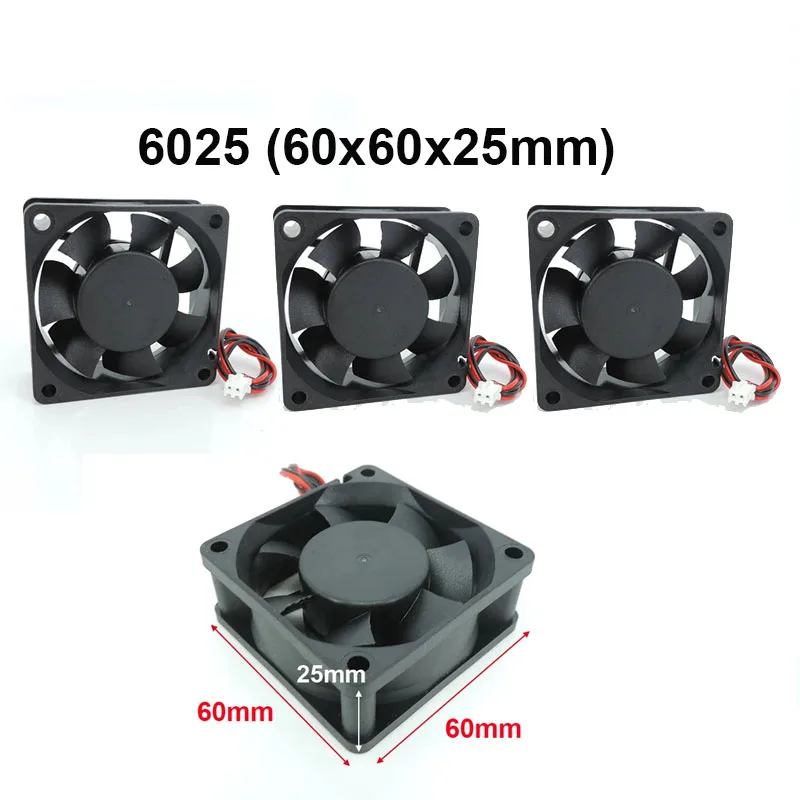DC 5V 12V 24V 60m DC Fan 60x60x25mm 6cm Cooling Cooler Computer PC CPU ...