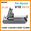 25.2v For Dyson V10 Replacement Battery 25.2V 12800mAh  SV12 V Absolute V10 Fluffy Cyclone V10 Battery Vacuum Cleaner 1
