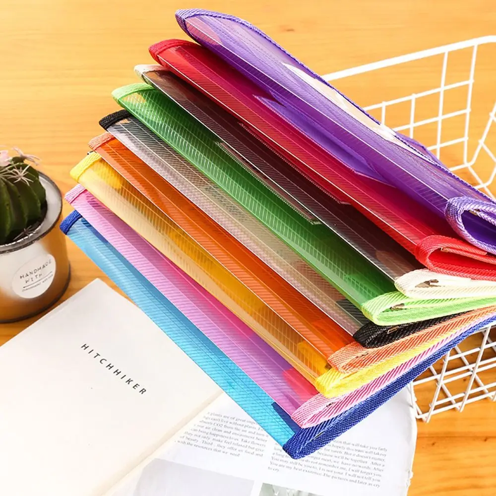 File bag PVC waterproof document organizer A5 folder