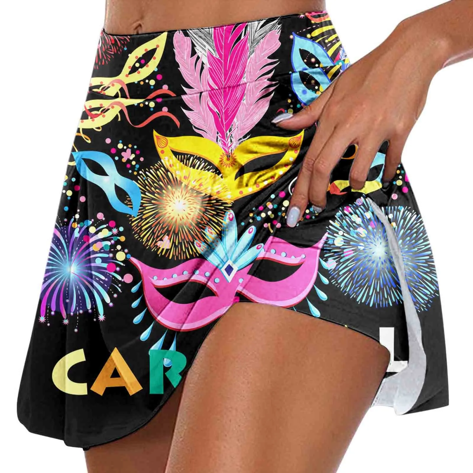 

Skirt Shorts for Women Womens Daily Casual Workout Printed Long Skirts for Women Winter 3x Tennis Skirts with Pockets for Women