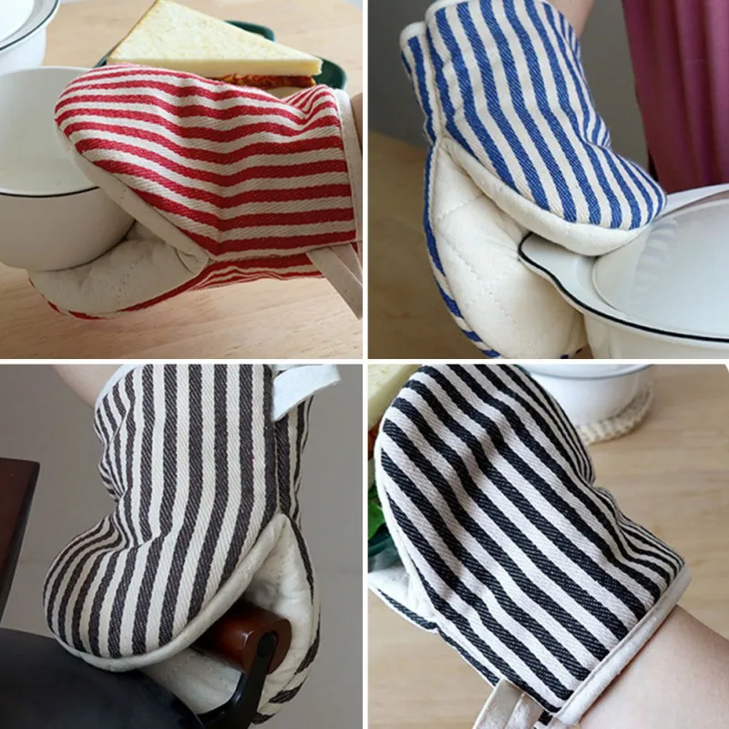 Cotton Anti-scalding Oven Gloves Mitts Potholder Kitchen Duckbill Shape Cotton Gloves Tray Dish Bowl Holder Oven Hand Clip 1PC kitchen gloves cotton pot holders