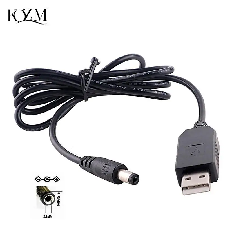 

USB To DC Power Cable 5V To 12V Boost Converter 8 Adapters USB To DC Jack Charging Cable For Wifi Router Mini Fan Speaker
