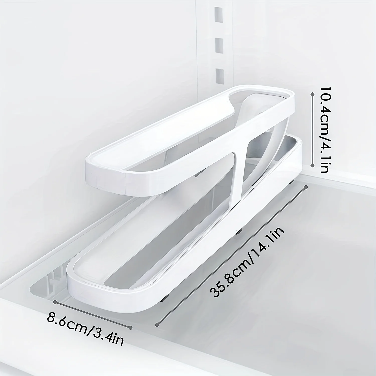 Egg Dispenser egg dispenser with Rolldown Design for Fridge Neatly Stores and Distributes Eggs 1pc