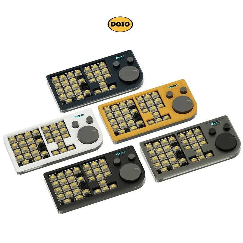 Original DOIO KB3001 Mechanical Keyboard 30 Keys Three Knob OLED