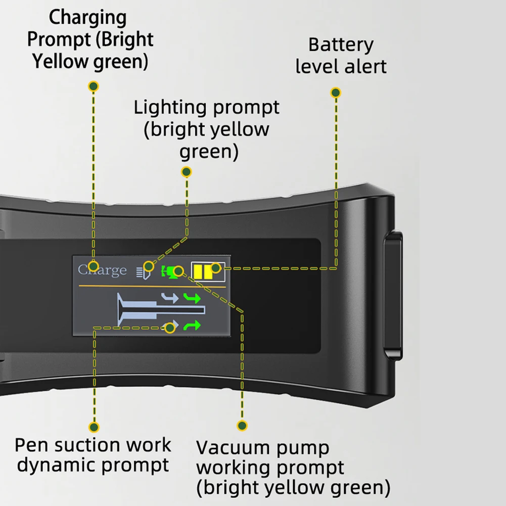Electric Vacuum Chuck Suction Pen Anti Static Rechargeable Vacuum Pickup Tool IC Chip Electronic Parts Lens Absorbers Device