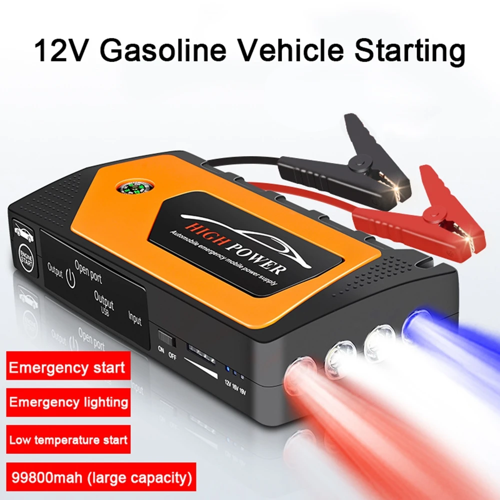Car Jump Starter 99800mah Power Bank Station Auto Emergency Battery