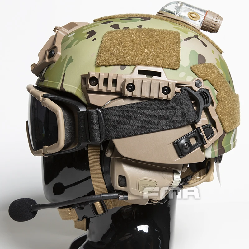 FMA Taktische verstellbare Helmschienenmontage-Brille SI-Ballistische Schutzbrille Schutzbrille für Helm Paintball Airsoft – Detail 8