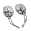 2pcs 10MM 360 ° Adjustable Motorcycle Wide View Rearview Mirror For Harley Glass Back Side Mirror Left Right 3
