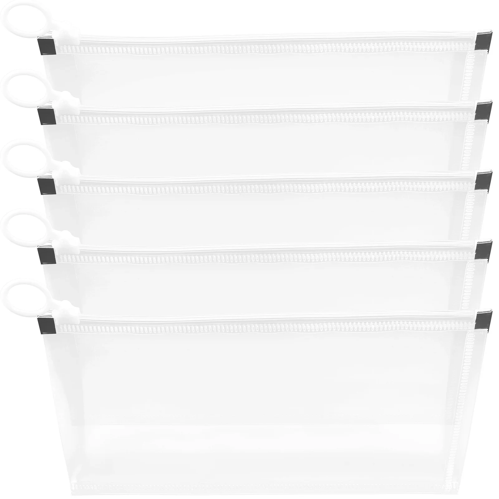 

5 Pcs File Bag Large Capacity Transparent Student Test Paper Side Special 5pcs (b6 Pencil Bag) Pockets Documents Envelopes