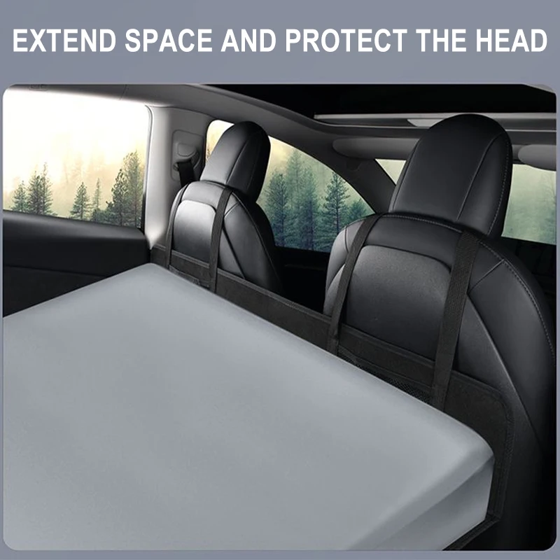 Camping Mattress Head Guard for Tesla Model Y/3 Accessories Head Block Fill Gap Felt Bed for Honda Toyota Volkswagen Ford Benz camping mattress
