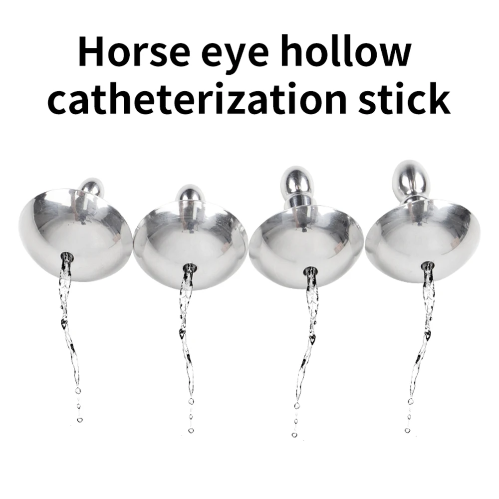 Horse Eye Stick Pagoda Stainless Steel Dilator Penis Plug Urethral Bead Urine Plugging Rod Metal Horse Eye Expander Sex Toys