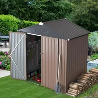 6'x 4 'tool Storage Shed Metal Shed Outdoor Storage and Organization Lockable Shed and Outdoor Storage Space 2