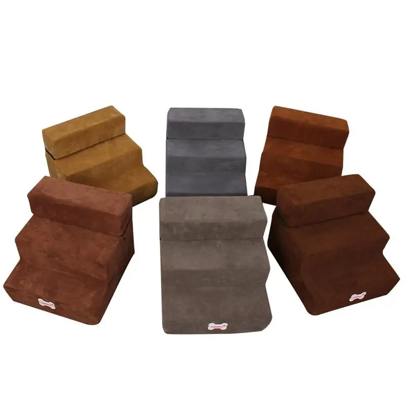 Pet Ramp Stairs Small Dog Stairs 3 Steps 30cm Height Small Dog Cat Antislip Removable Dogs Bed Pet Supplies