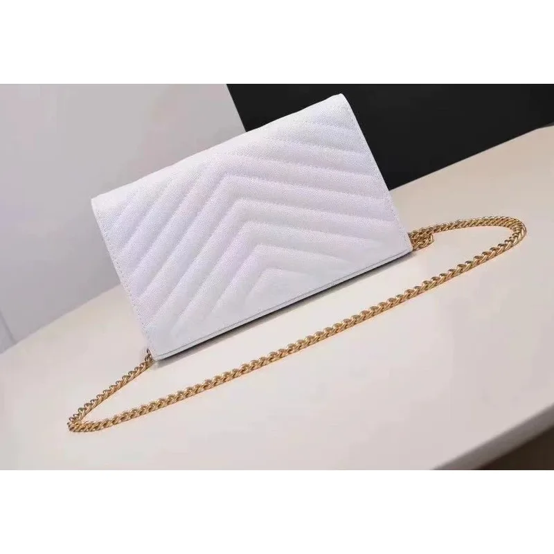 Luxury Brand Women's Cowhide Shoulder Bag Crossbody Y2k Chain Style Handbags for Women Casual High-quality Versatile Messenger