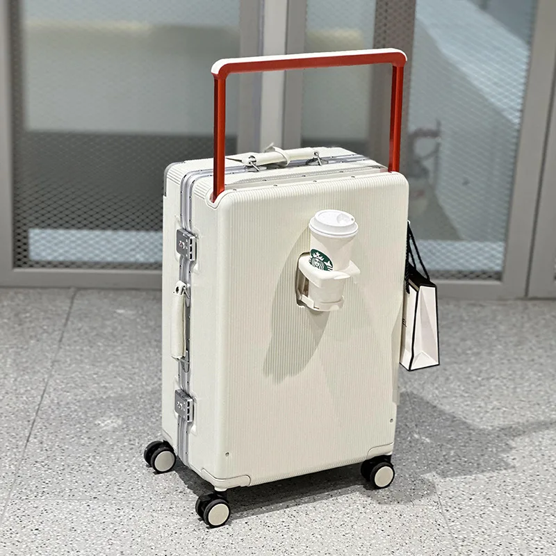 New travel case with wide pull rod, 24 inch pull rod, male and female universal wheel password box,