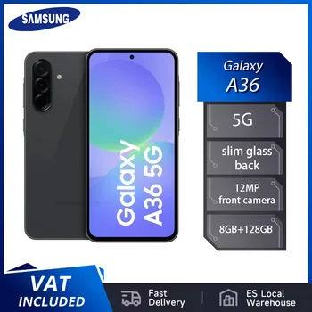 Samsung galaxy a36 5g - 8gb + 128gb 50mp fotocamera 6.7" schermo Samsung portafoglio sottile vetro posteriore batteria 5000mah IP67