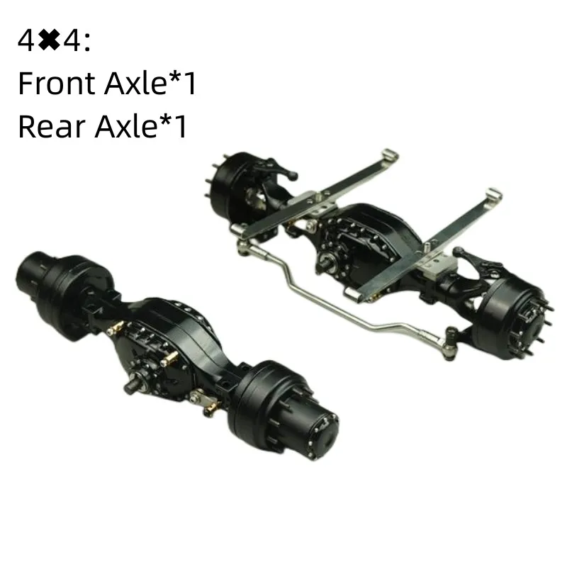 Per Tamiya 1/14 Rc Truck Assale Anteriore Posteriore Con Rimorchio Di Bloccaggio Differenziale Del Rallentatore Dell'Ingranaggio Per Scania Man Benz V