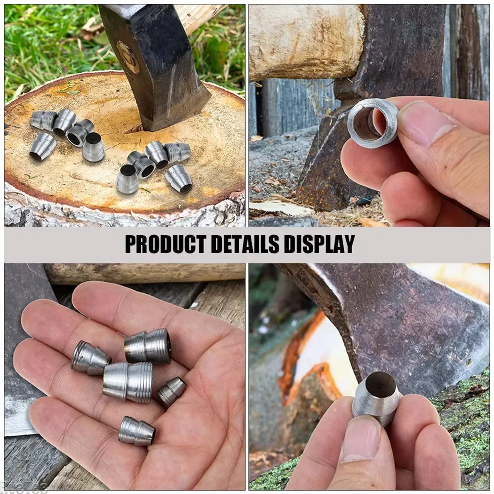 10 Pcs Axe Wedge Metal Hammer Handle Splitting Installation Supplies for Axe Reinforcing Tool 3